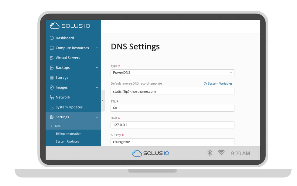 SolusIO Reverse DNS Feature
